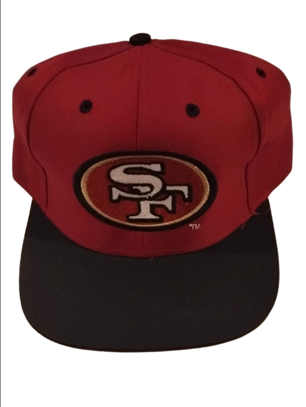 LOGO 7 Red and Black San Francisco 49ers Snapback Hat
